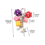 LUCKY ROLL DICE BAG CHARM